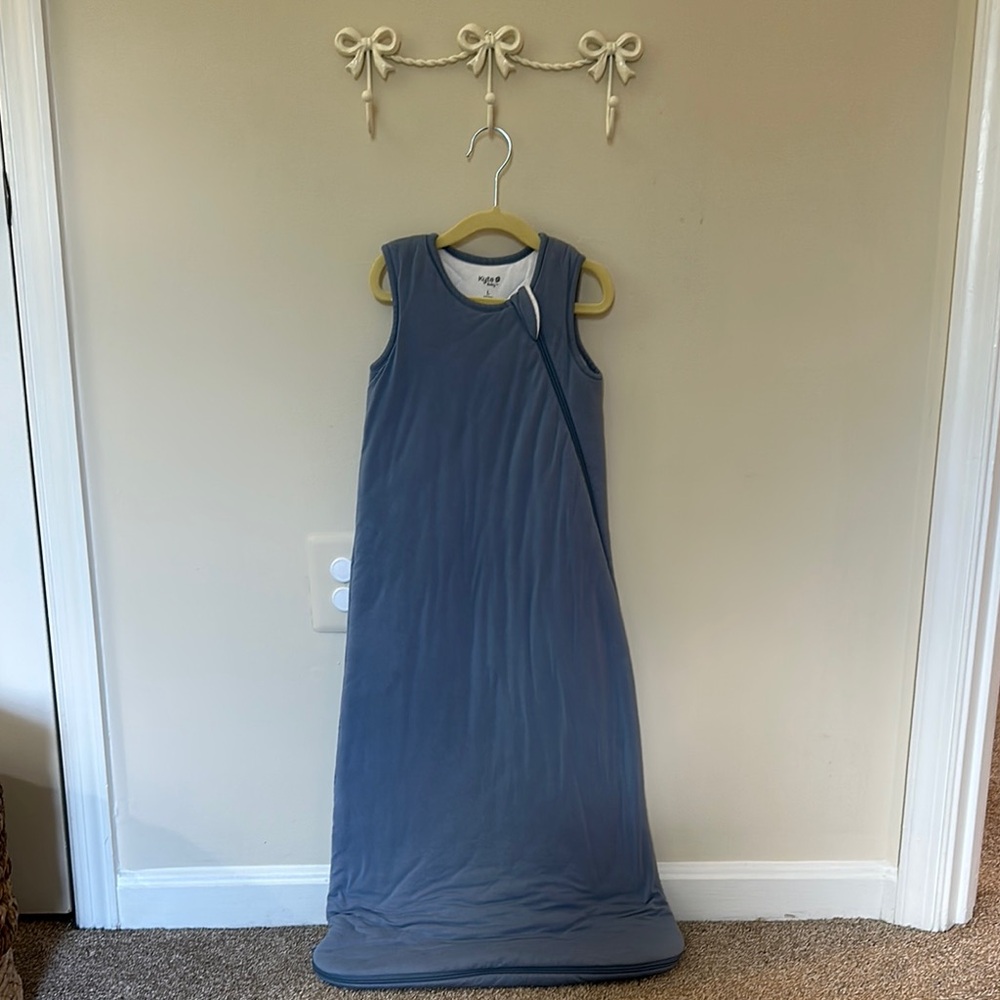 Kyte BABY Blue Sleeveless Wearable Blanket / Sleep Sack- 2.5 tog